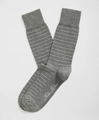 Cotton Blend Striped Socks