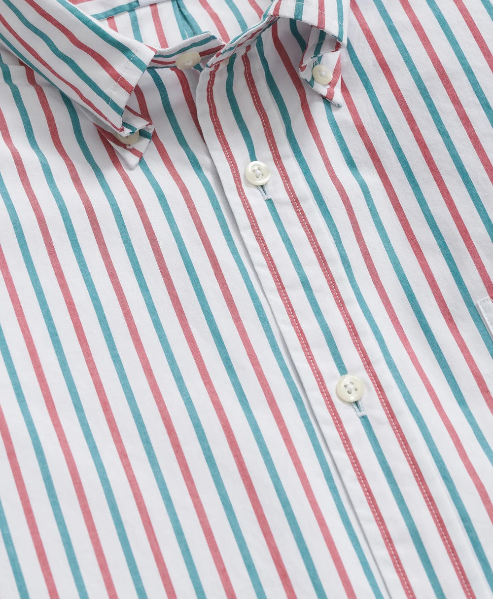 Poplin Holiday Stripe Friday Shirt