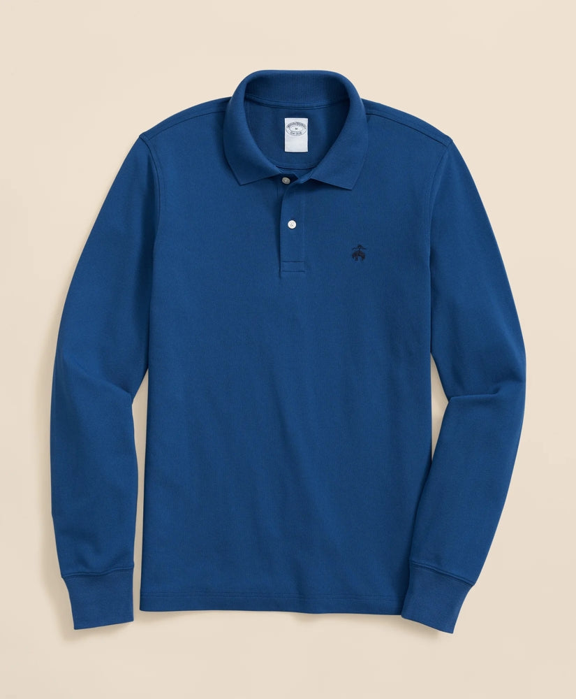 Golden Fleece® Stretch Supima® Long-Sleeve Polo Shirt
