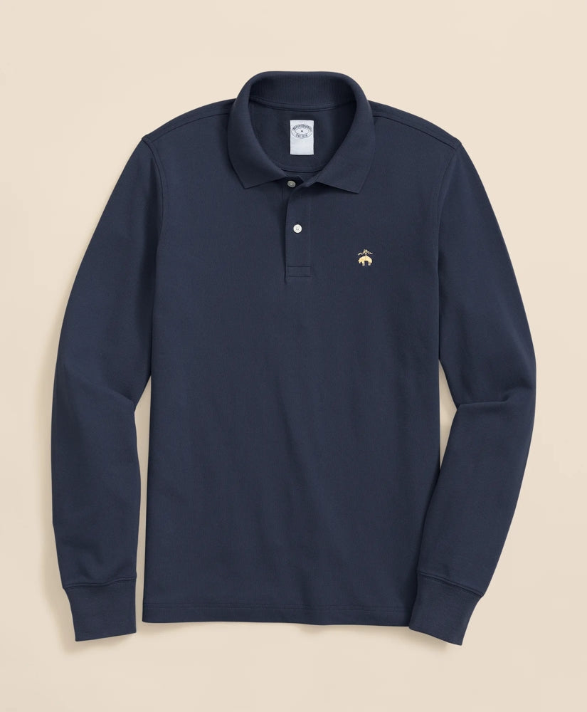 Golden Fleece® Stretch Supima® Long-Sleeve Polo Shirt