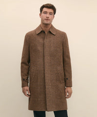 Lambswool Tattersall Balmacaan Coat
