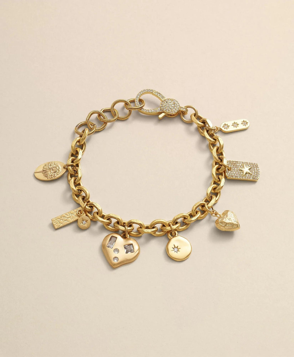 Loni Paul Charm Bracelet in 14K Plated Gold