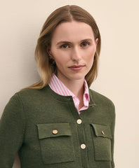 Merino Wool Sweater Jacket