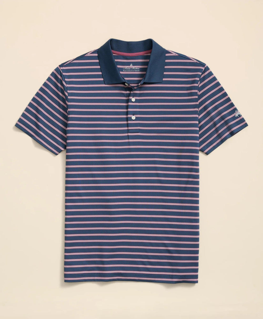 Performance Series BB#1 Striped Polo Shirt