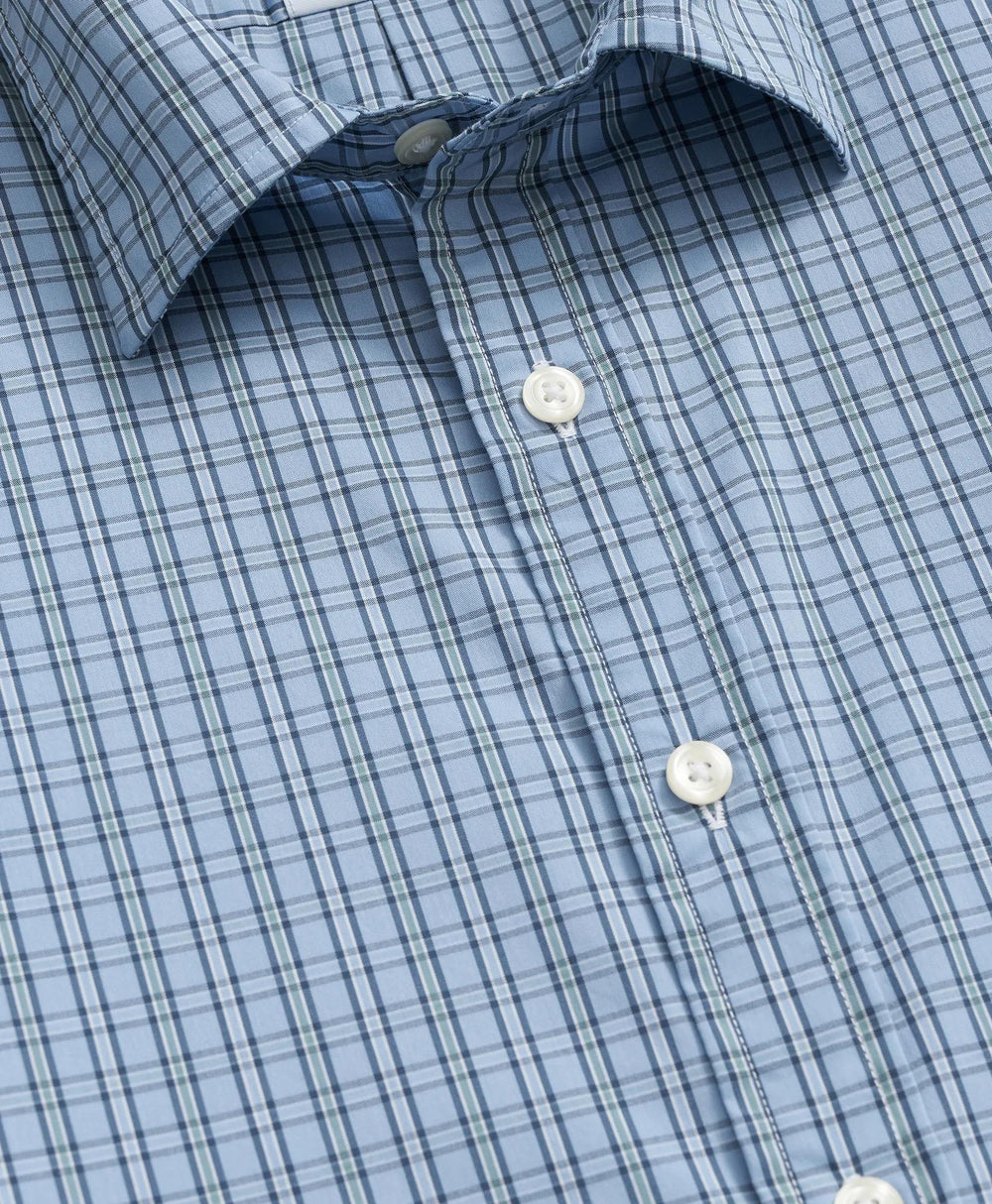 Performance Series Stretch Spread Collar Check Sport Shirt