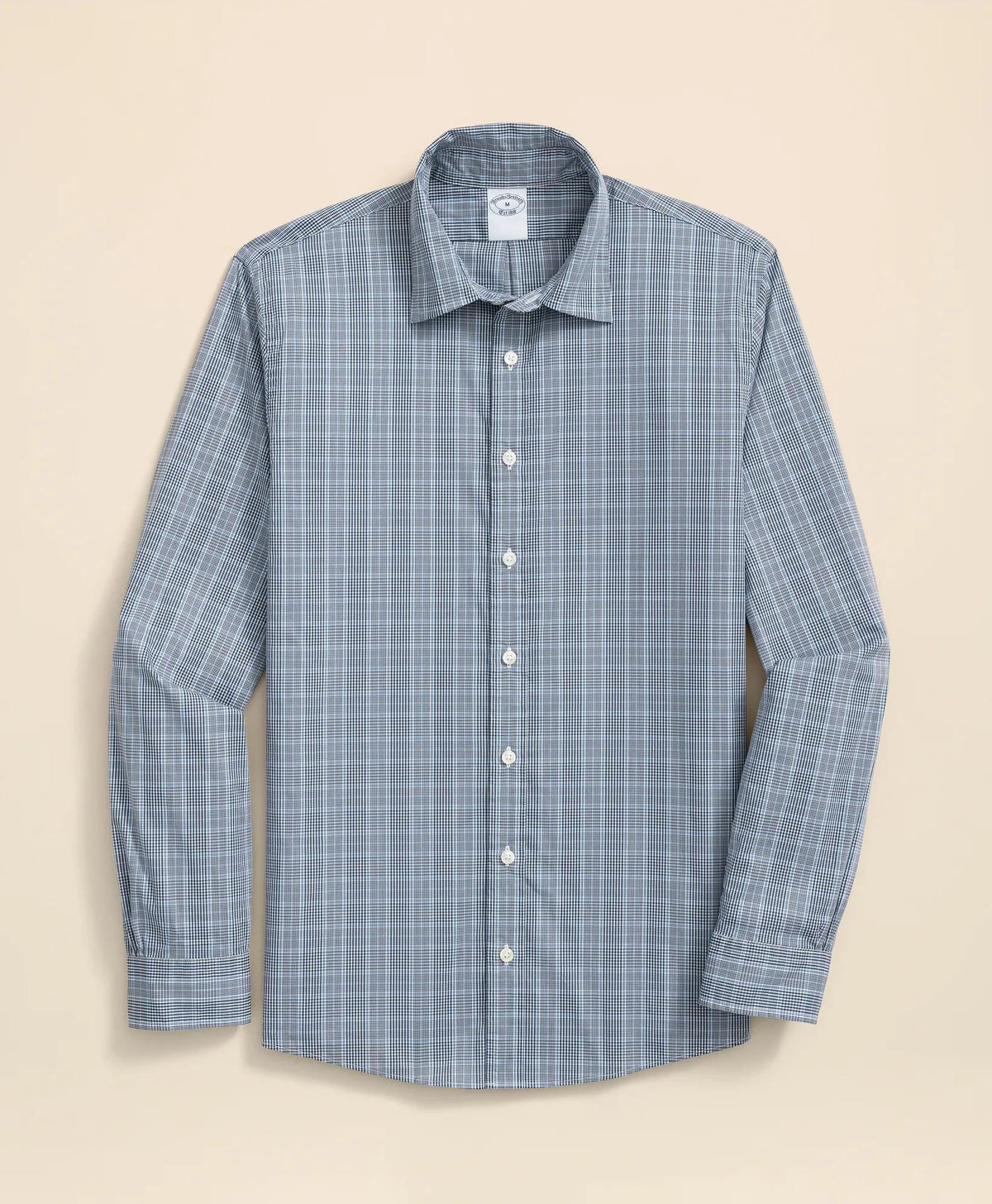 Performance Series Stretch Spread Collar Glen Plaid Sport Shirt
