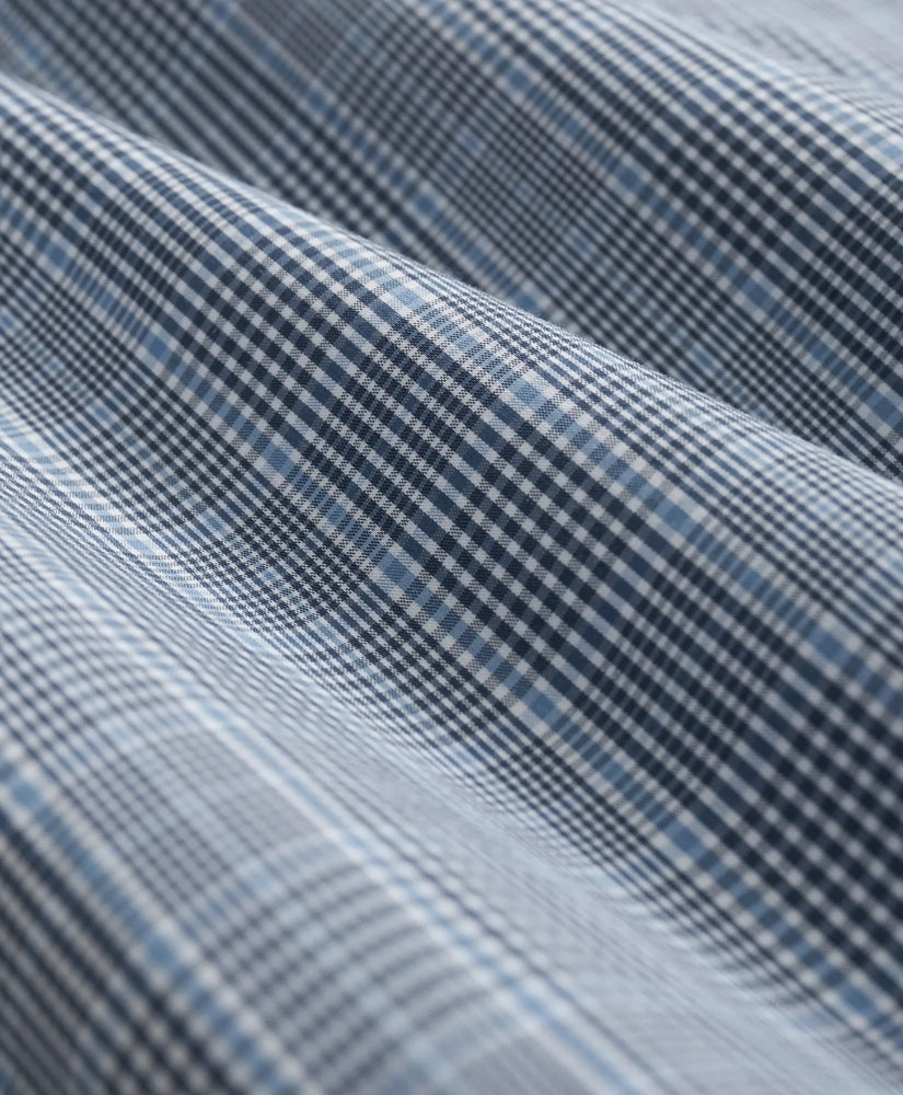 Performance Series Stretch Spread Collar Glen Plaid Sport Shirt