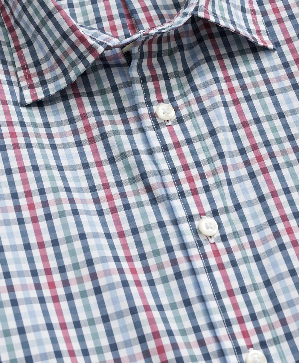 Performance Series Stretch Spread Collar Multi-Gingham Sport Shirt
