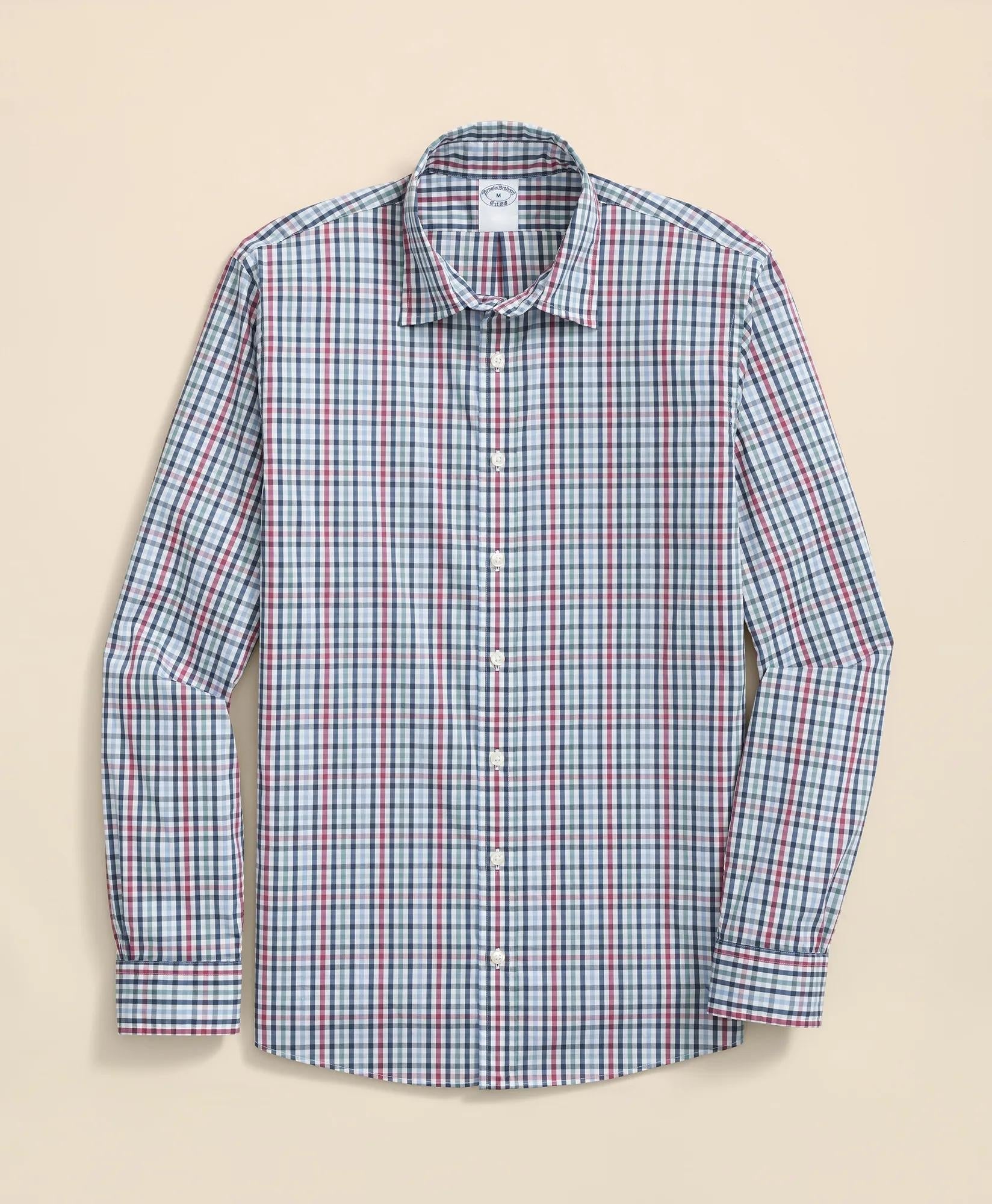 Performance Series Stretch Spread Collar Multi-Gingham Sport Shirt