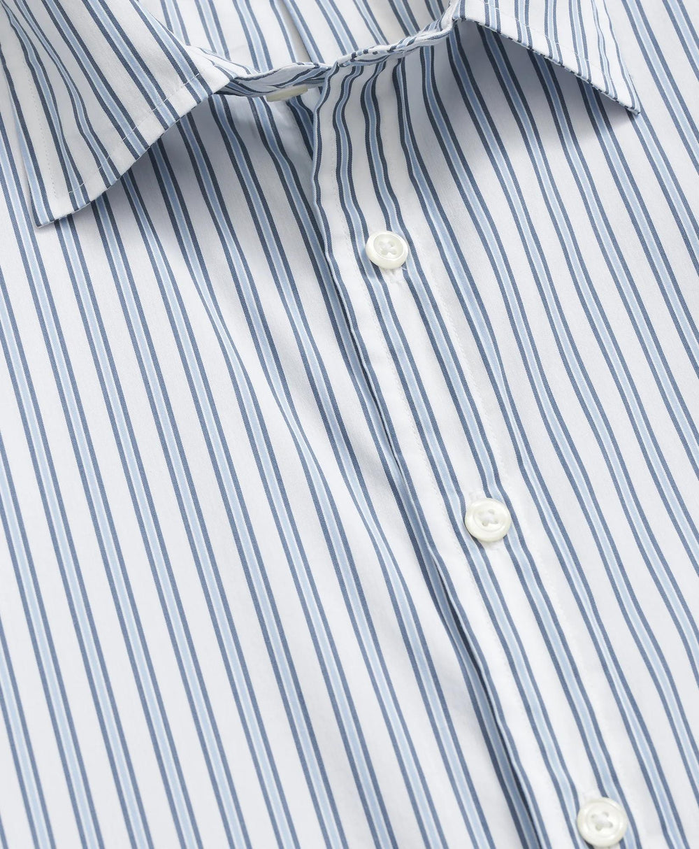 Performance Series Stretch Spread Collar Striped Sport Shirt