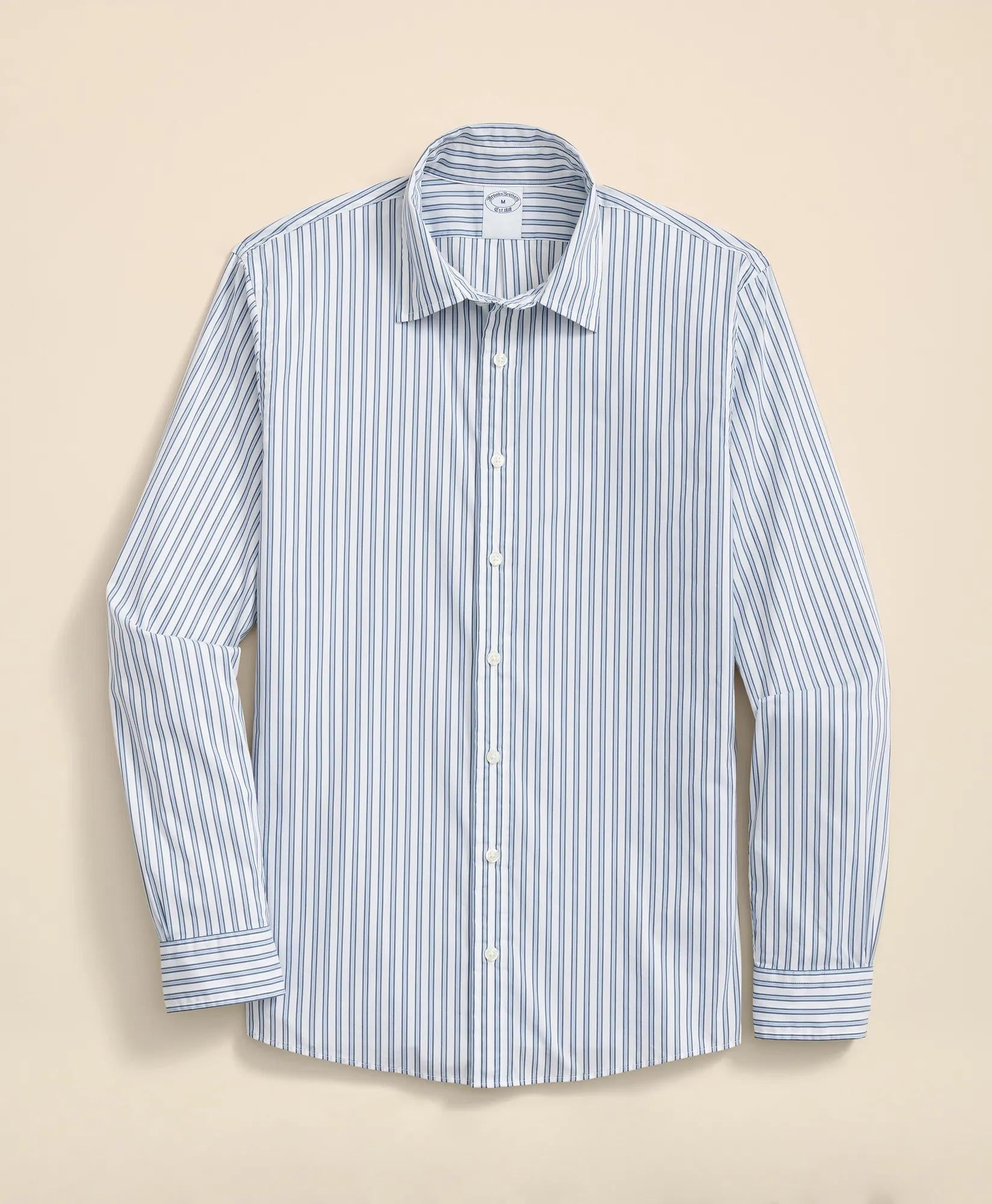 Performance Series Stretch Spread Collar Striped Sport Shirt