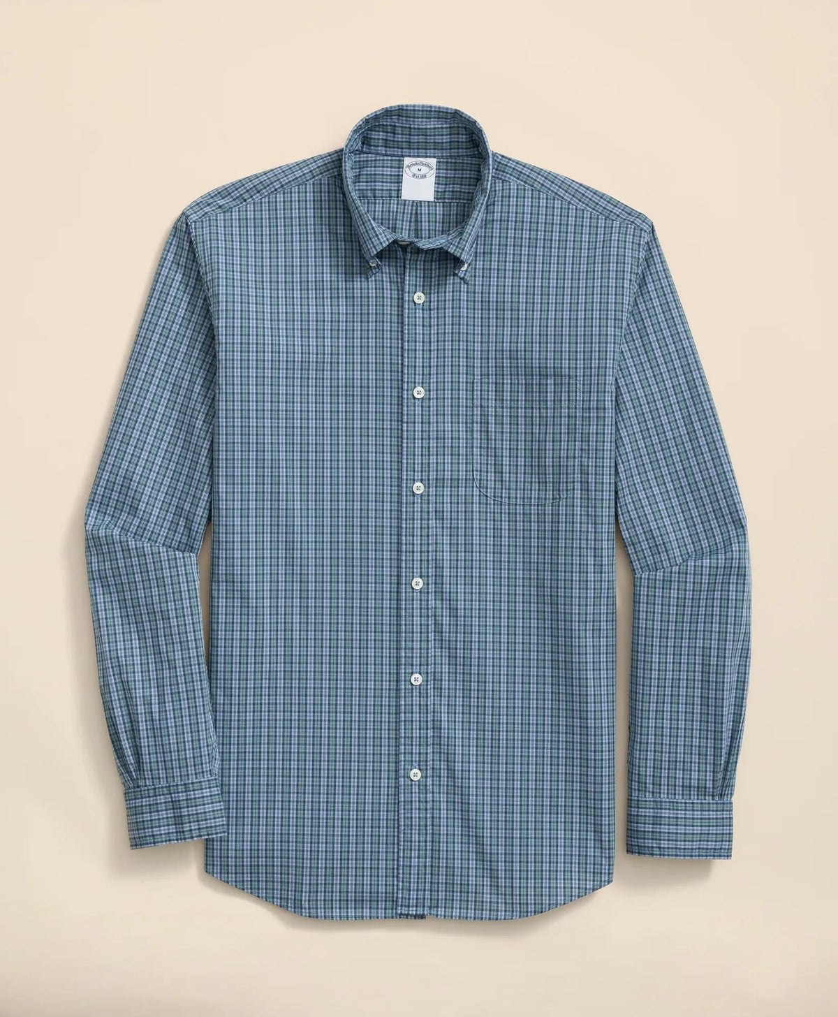 Performance Series Stretch Polo Button-Down Collar Tartan Sport Shirt