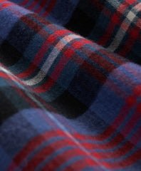 Portuguese Flannel Polo Button Down Collar Bright Plaid Shirt
