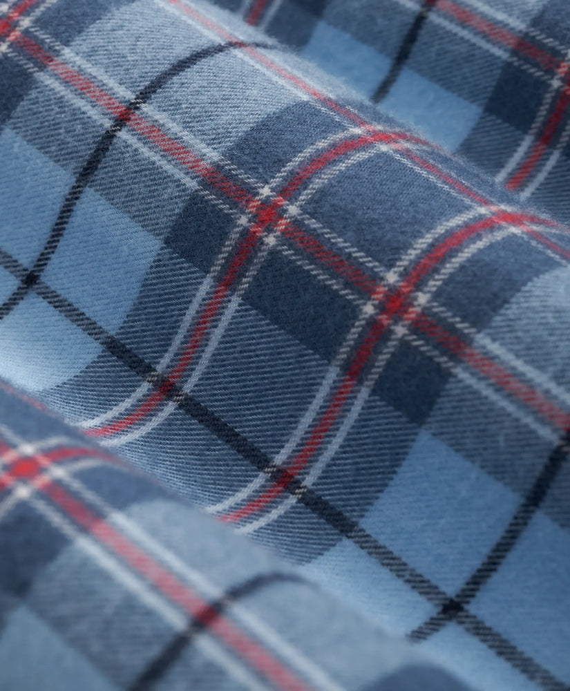 Portuguese Flannel Polo Button Down Collar Plaid Shirt