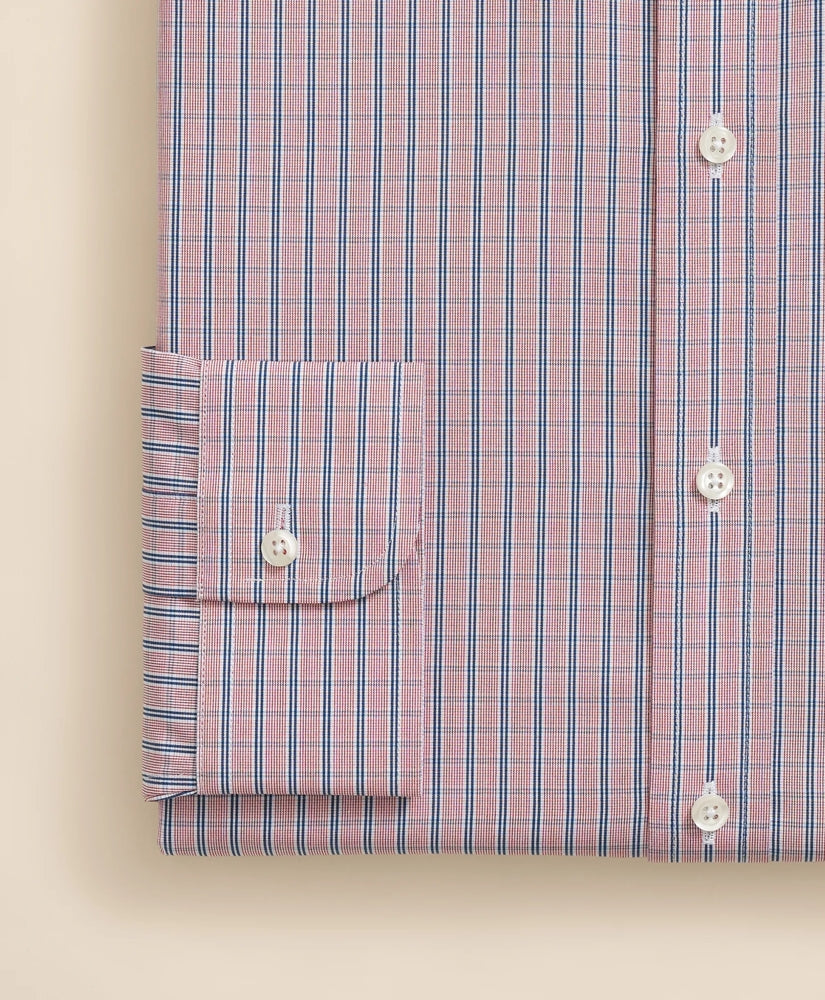 Ground Check Dress Shirt Pure Supima® Cotton Regular-Finish Ainsley Collar
