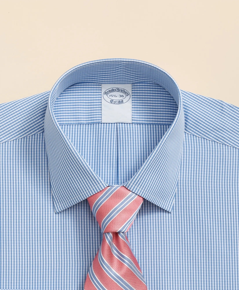 Pure Supima® Cotton Regular-Finish Ainsley Collar Micro Check Dress Shirt