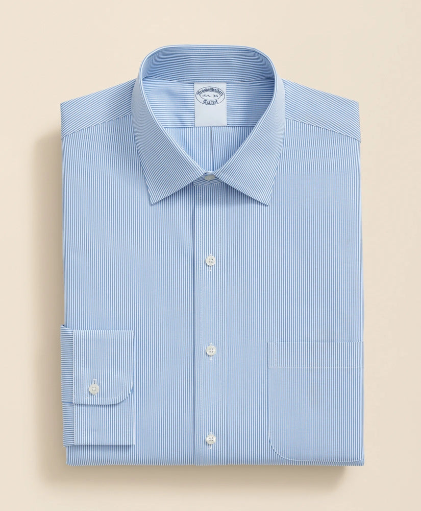 Mini Stripe Dress Shirt Pure Supima® Cotton Regular-Finish Ainsley Collar
