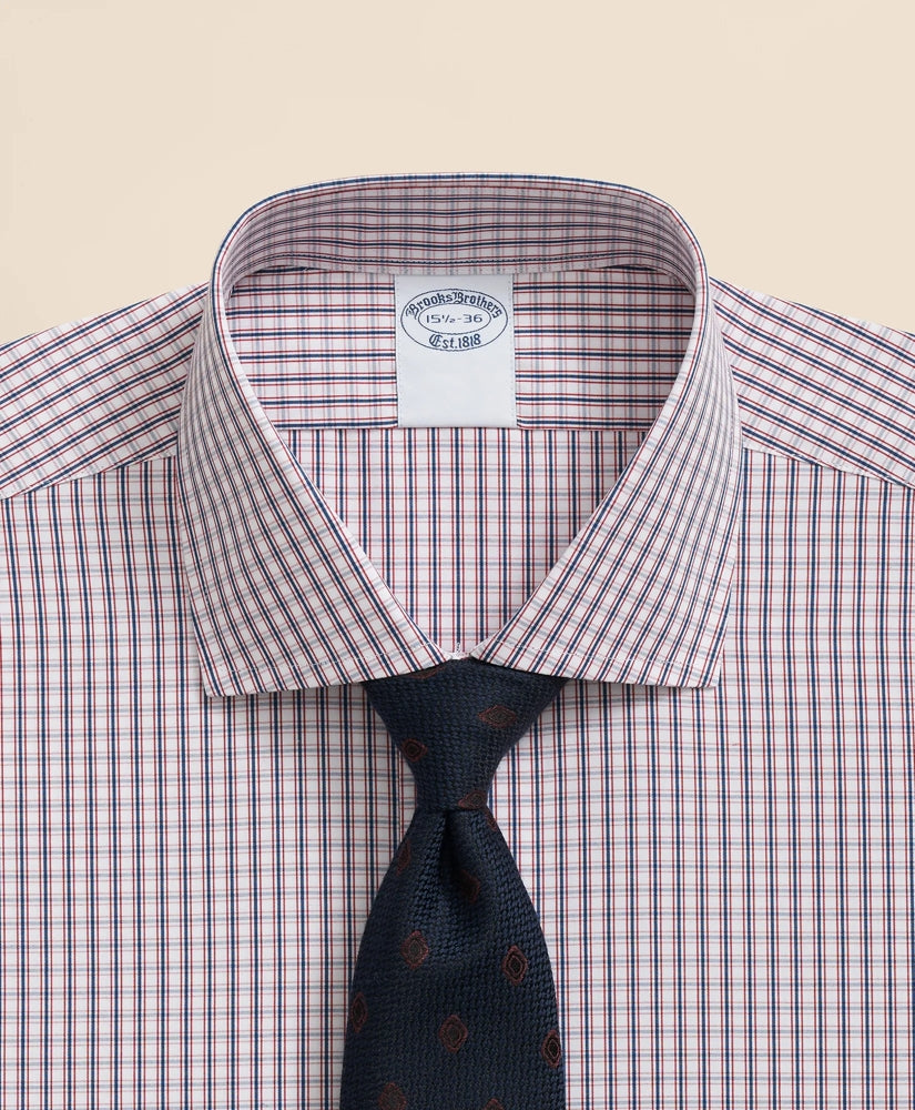 Micro Check Dress Shirt Pure Supima® Cotton Regular-Finish English Spread Collar