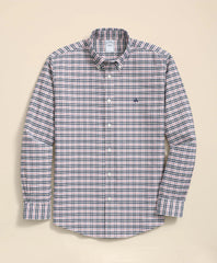 Vintage Check Shirt Stretch Non-Iron Oxford Button-Down Collar