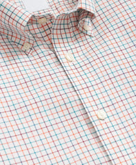 Tattersall Sport Shirt Stretch Supima® Cotton Non-Iron Twill Polo Button Down
