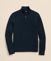 Supima® Cotton Pique Quarter-Zip Sweater