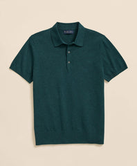 Supima® Cotton Short-Sleeve Polo Sweater