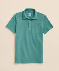 The Vintage Short-Sleeve Garment Dyed Polo Shirt