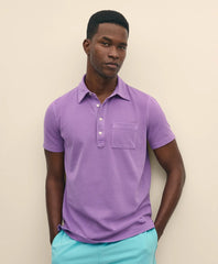 The Vintage Short-Sleeve Garment Dyed Polo Shirt