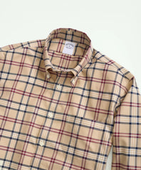 Stretch Supima® Cotton Non-Iron Twill Polo Button Down Collar Tartan Shirt