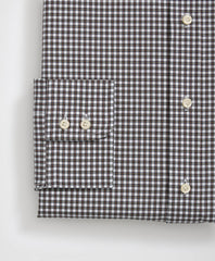 Brooks Brothers X Thomas Mason® Cotton English Collar Checked Dress Shirt