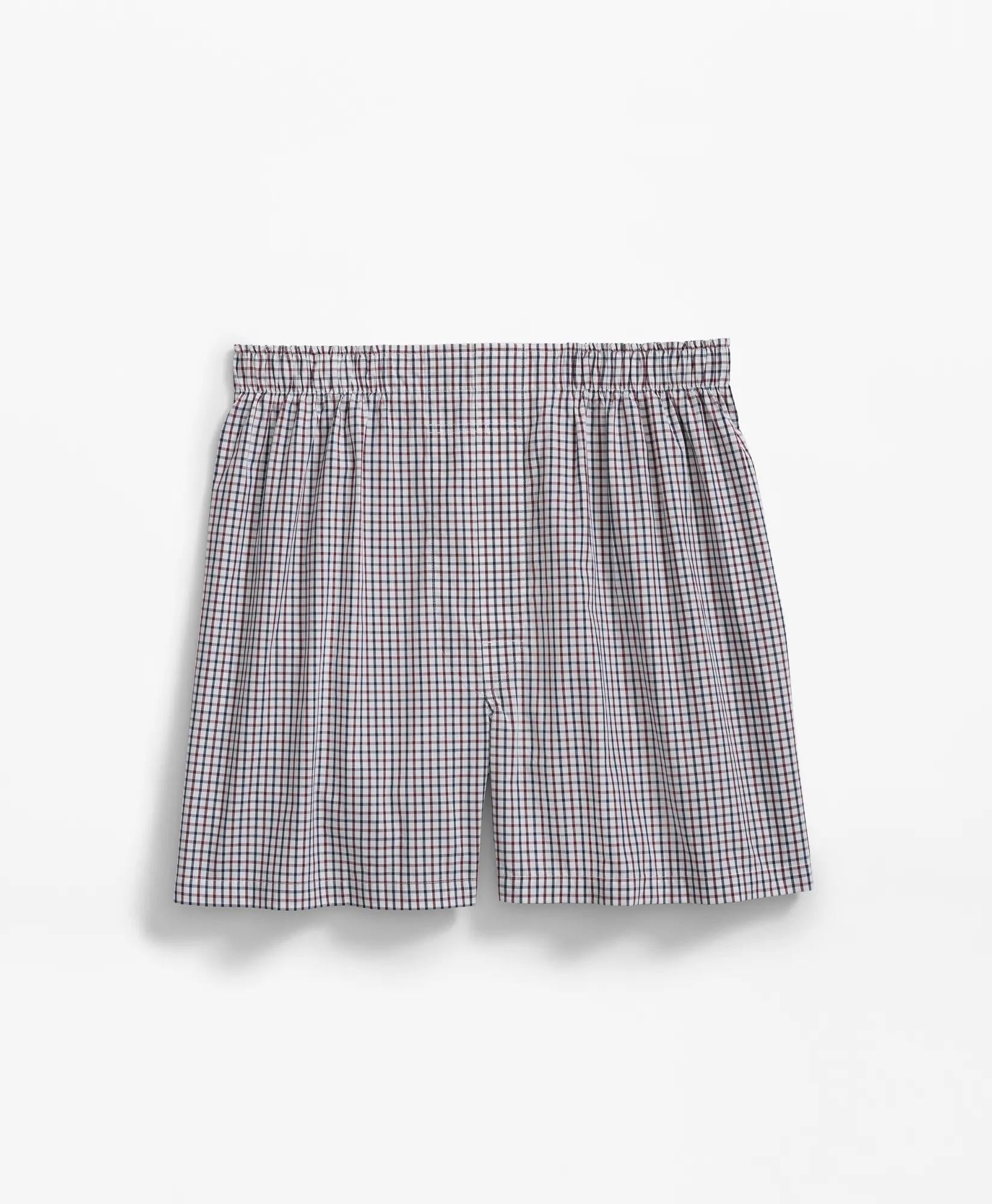 Cotton Broadcloth Tattersall Boxers