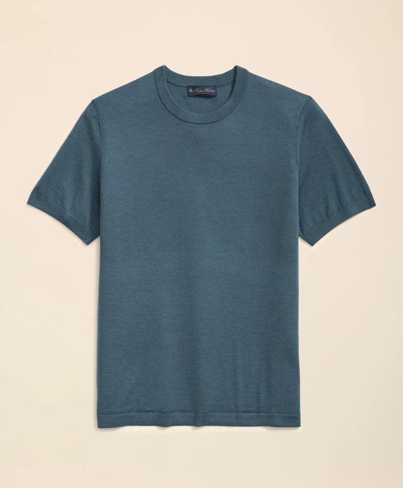 Lightweight Luxe All-Season Sweater Short Sleeve Crewneck