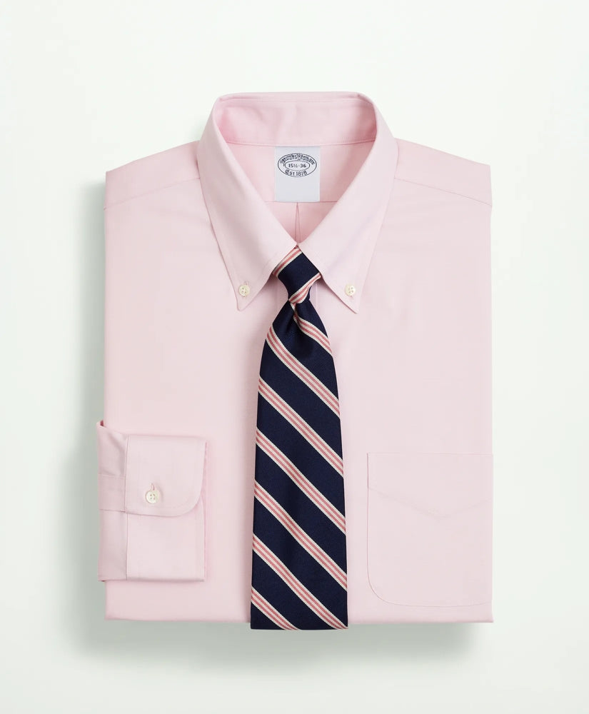 Stretch Supima® Cotton Non-Iron Pinpoint Oxford Button-Down Collar Dress Shirt