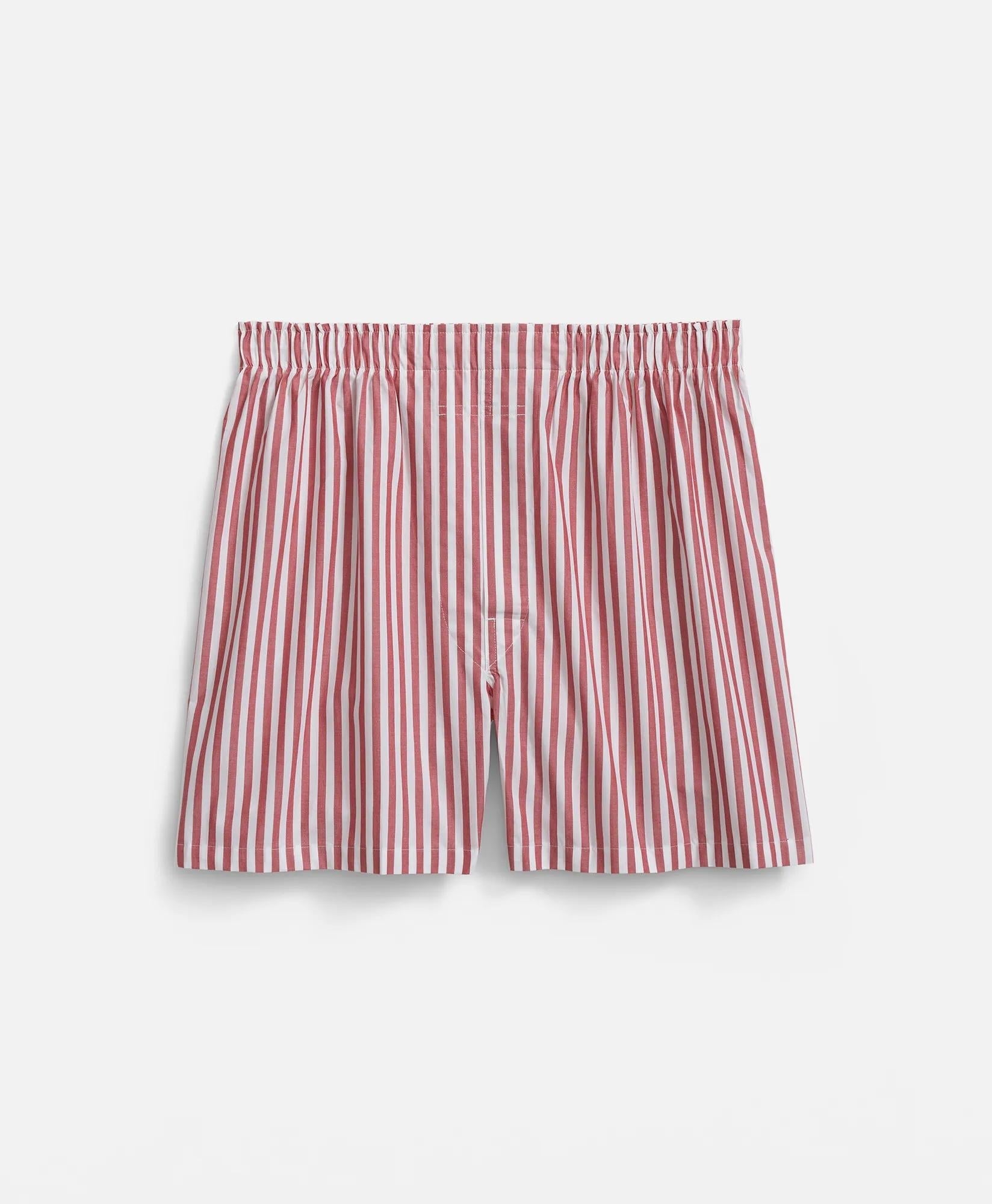 Cotton Broadcloth Butcher-Stripe Boxers