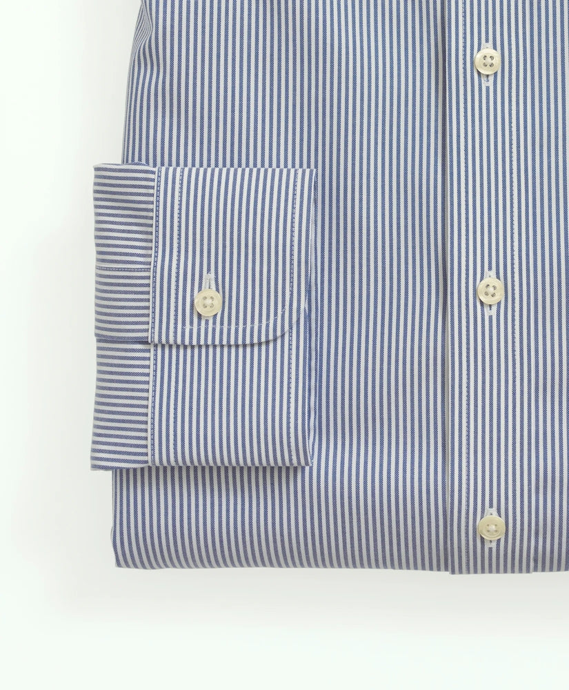 Stretch Supima® Cotton Non-Iron Pinpoint Oxford Button-Down Collar Candy Stripe Dress Shirt