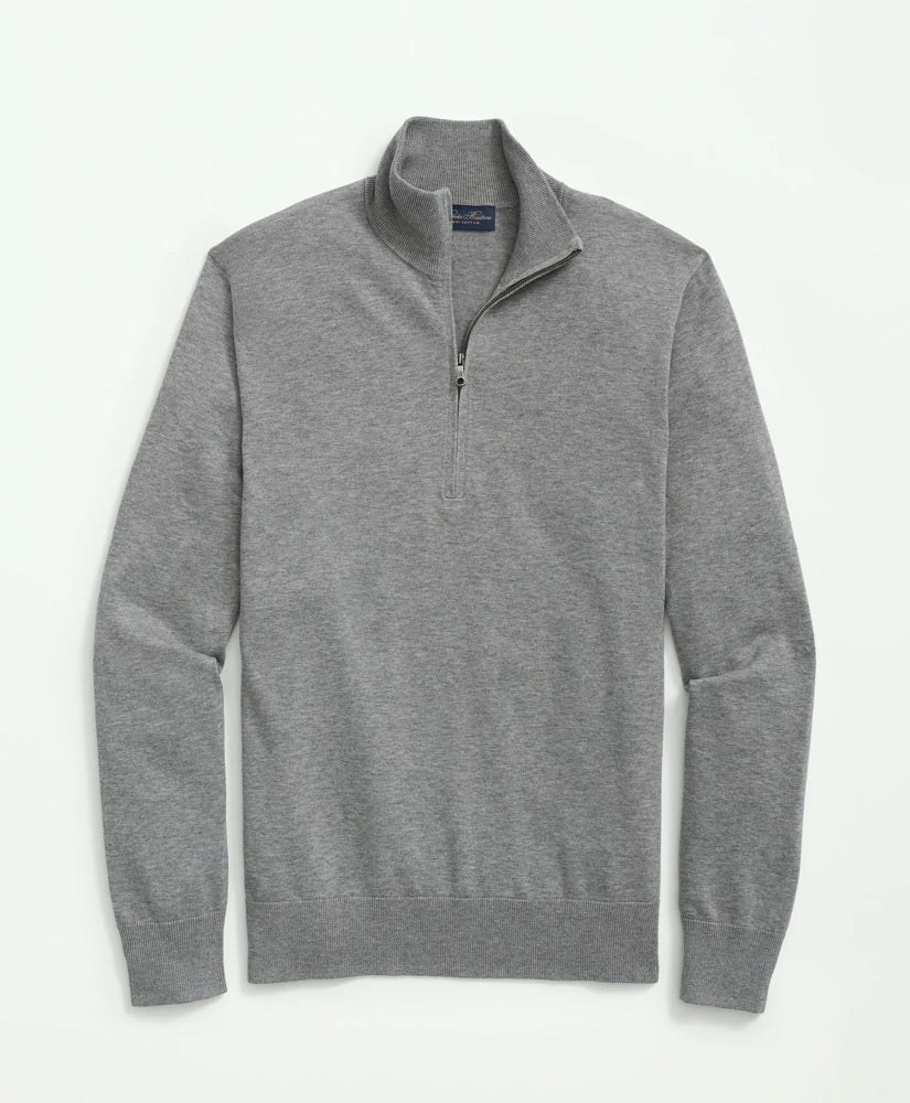 Big & Tall Supima® Cotton Quarter-Zip Sweater