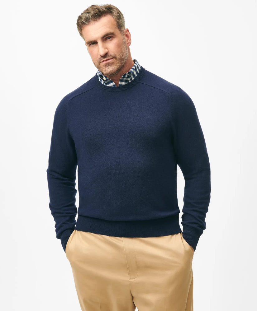 Big & Tall 3-Ply Cashmere Crewneck Sweater