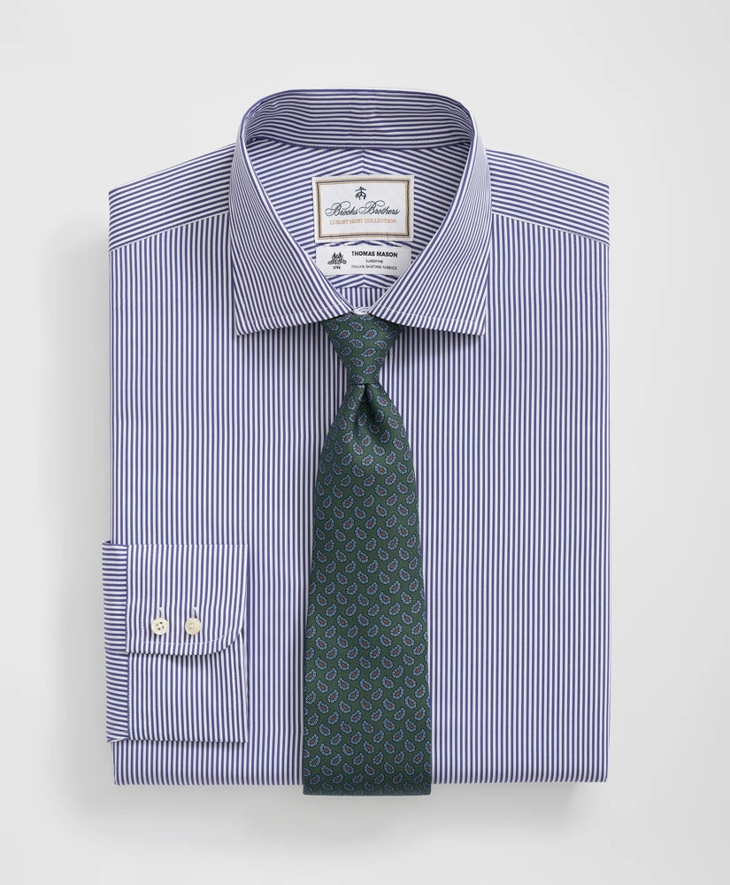Striped Dress Shirt Brooks Brothers X Thomas Mason® Cotton English Collar