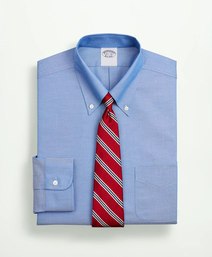 Stretch Supima® Cotton Non-Iron Pinpoint Oxford Button-Down Collar Dress Shirt