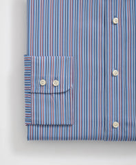 Brooks Brothers X Thomas Mason® Cotton English Collar Multi-Striped Dress Shirt
