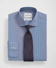 Brooks Brothers X Thomas Mason® Cotton English Collar Multi-Striped Dress Shirt