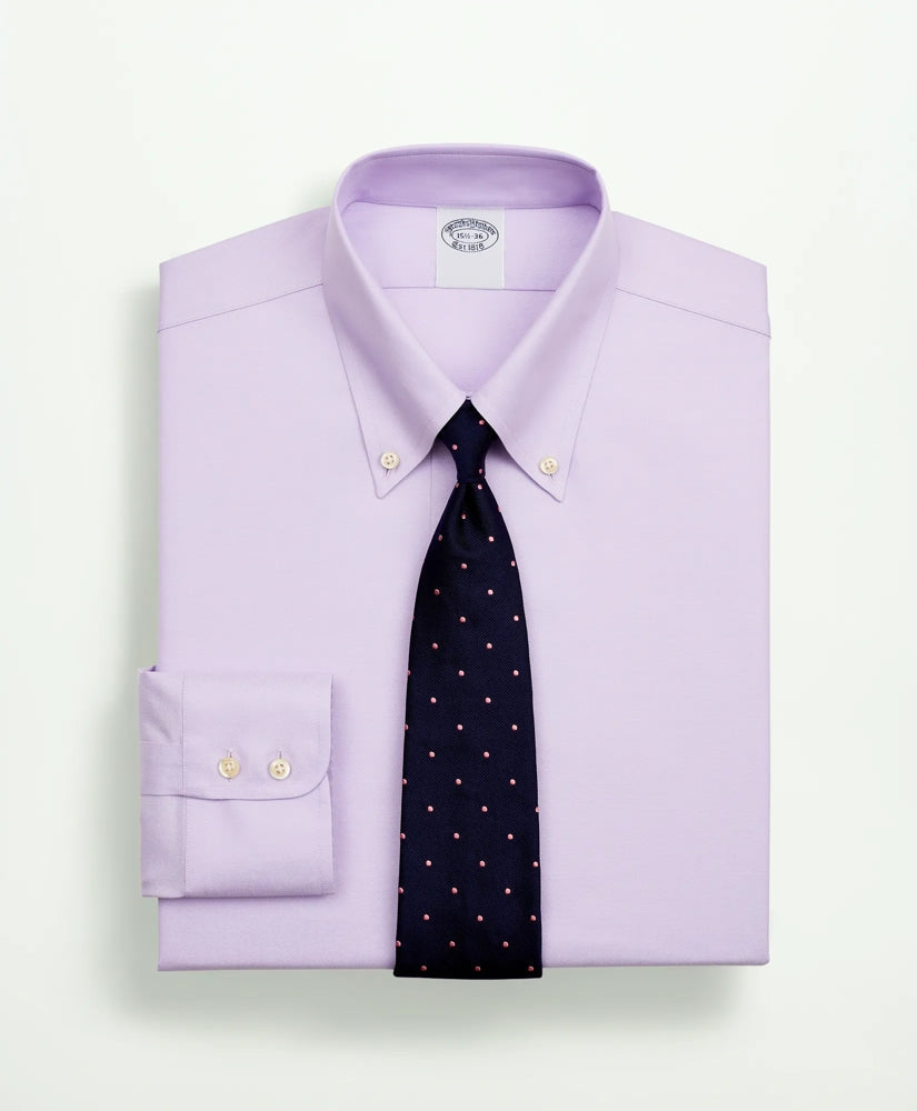 Stretch Supima® Cotton Non-Iron Twill Button-Down Collar Dress Shirt