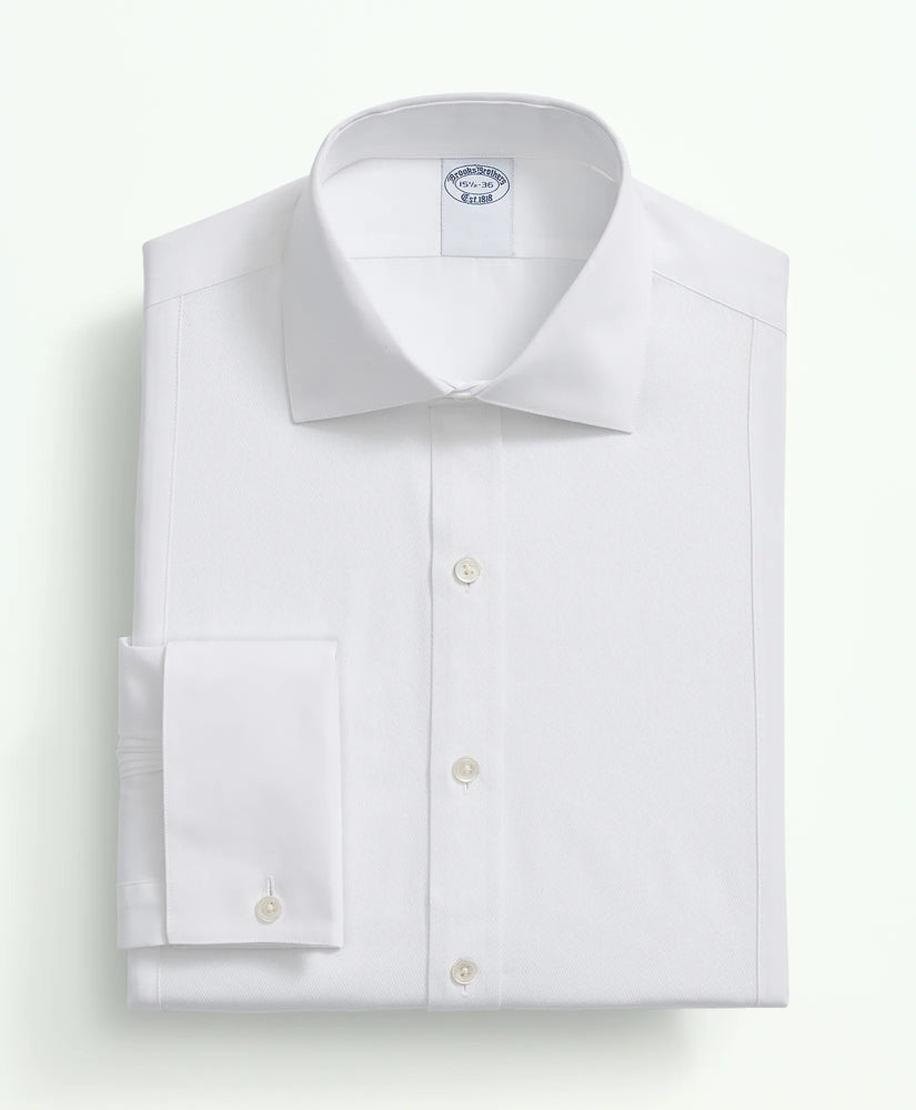 Supima® Cotton Poplin English Collar Pique Bib Tuxedo Shirt