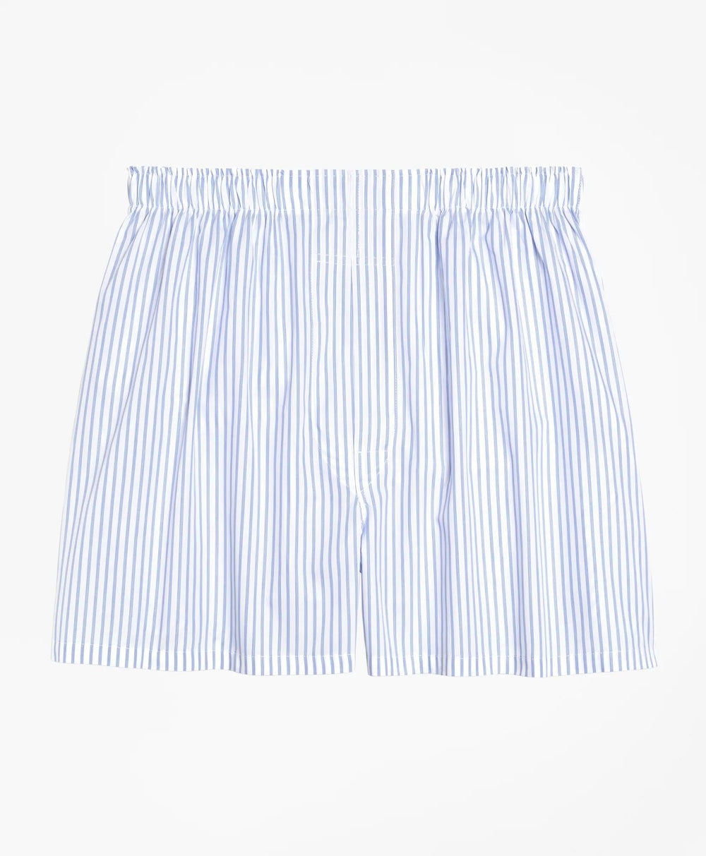 Cotton Broadcloth Ground Stripe Boxers
