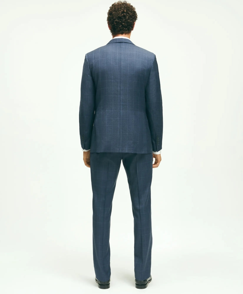 Classic Fit Wool Windowpane 1818 Suit