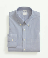 Stretch Supima® Cotton Non-Iron Pinpoint Oxford Button-Down Collar Candy Stripe Dress Shirt