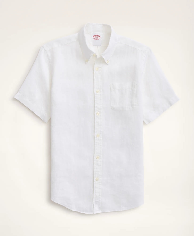 Big & Tall Sport Shirt Short-Sleeve Irish Linen