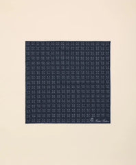Linen Geometric Pocket Square