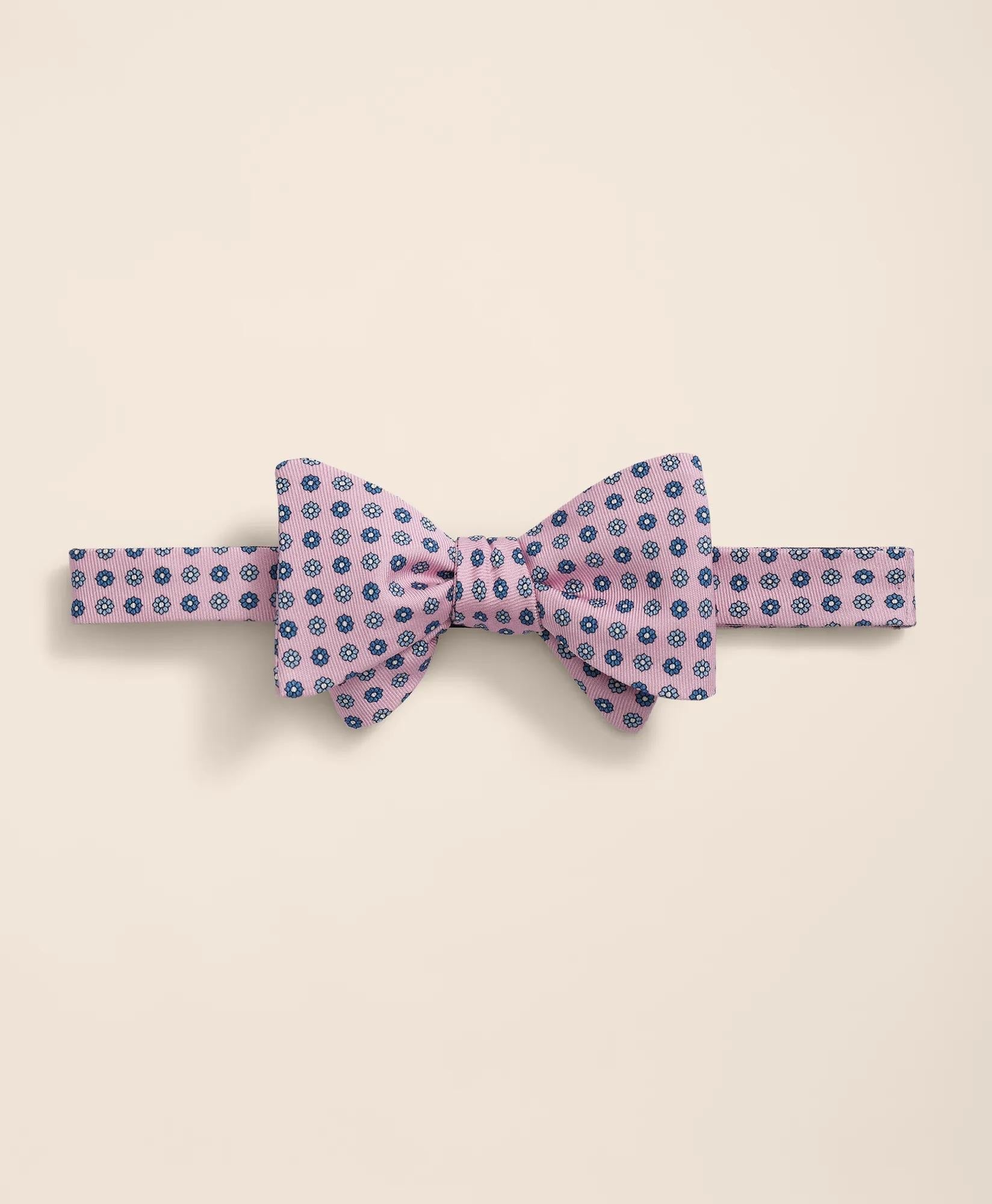 Silk Mini Floral Bow Tie