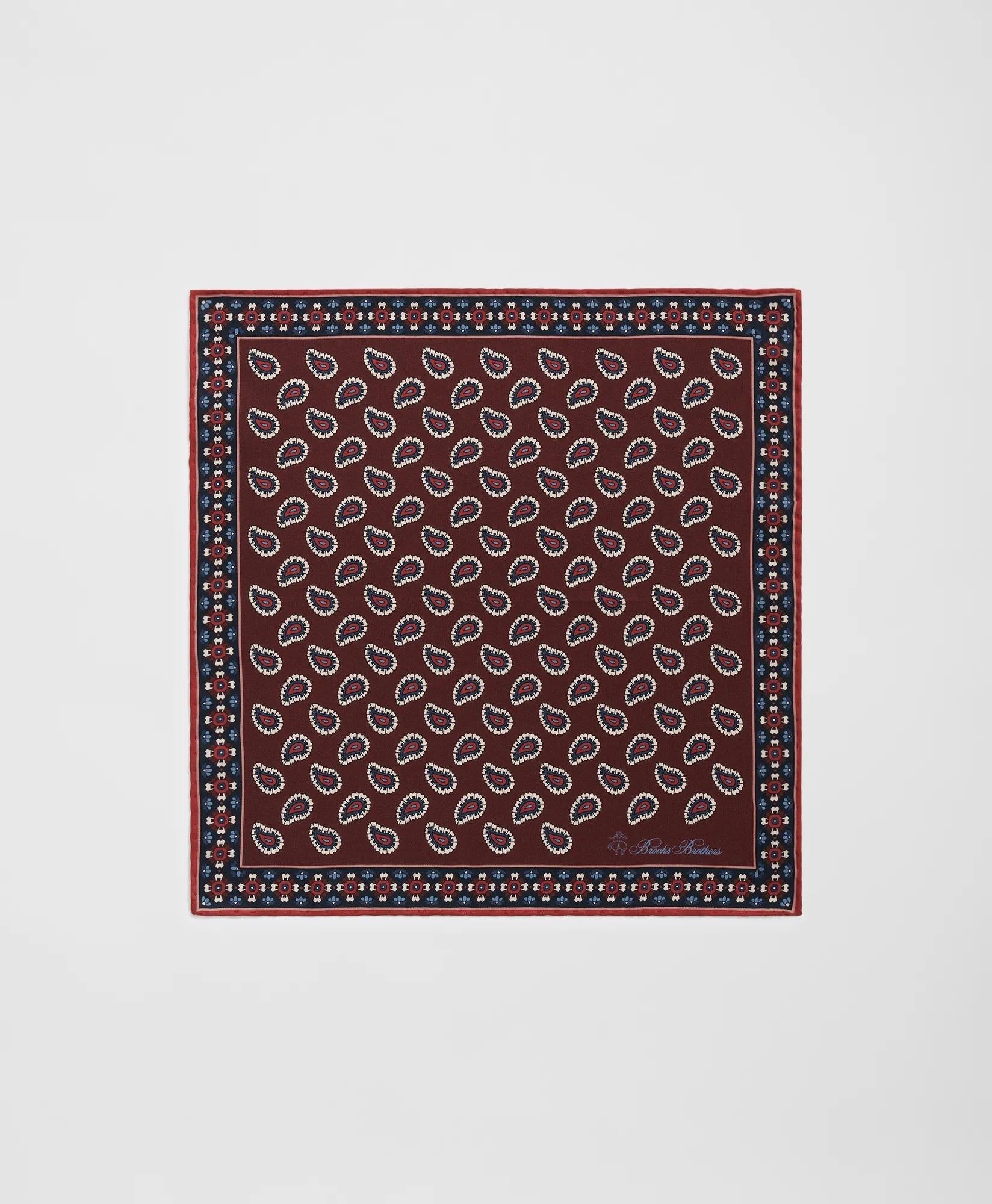 Paisley Silk Pocket Square